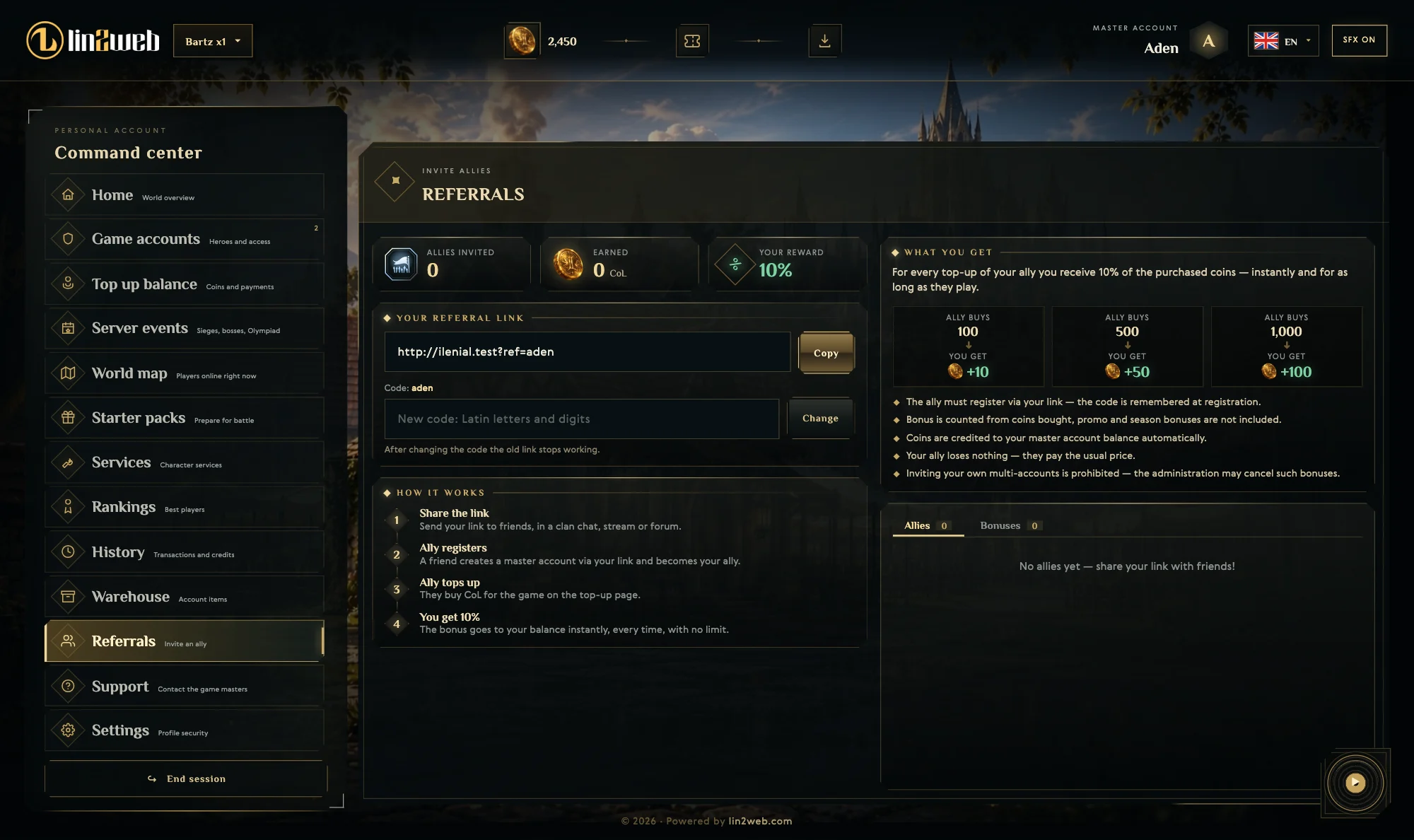 Referral program